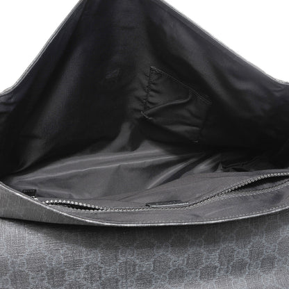 Gucci GG Plus Monogram Medium Flap Messenger Bag Black 7 of 7