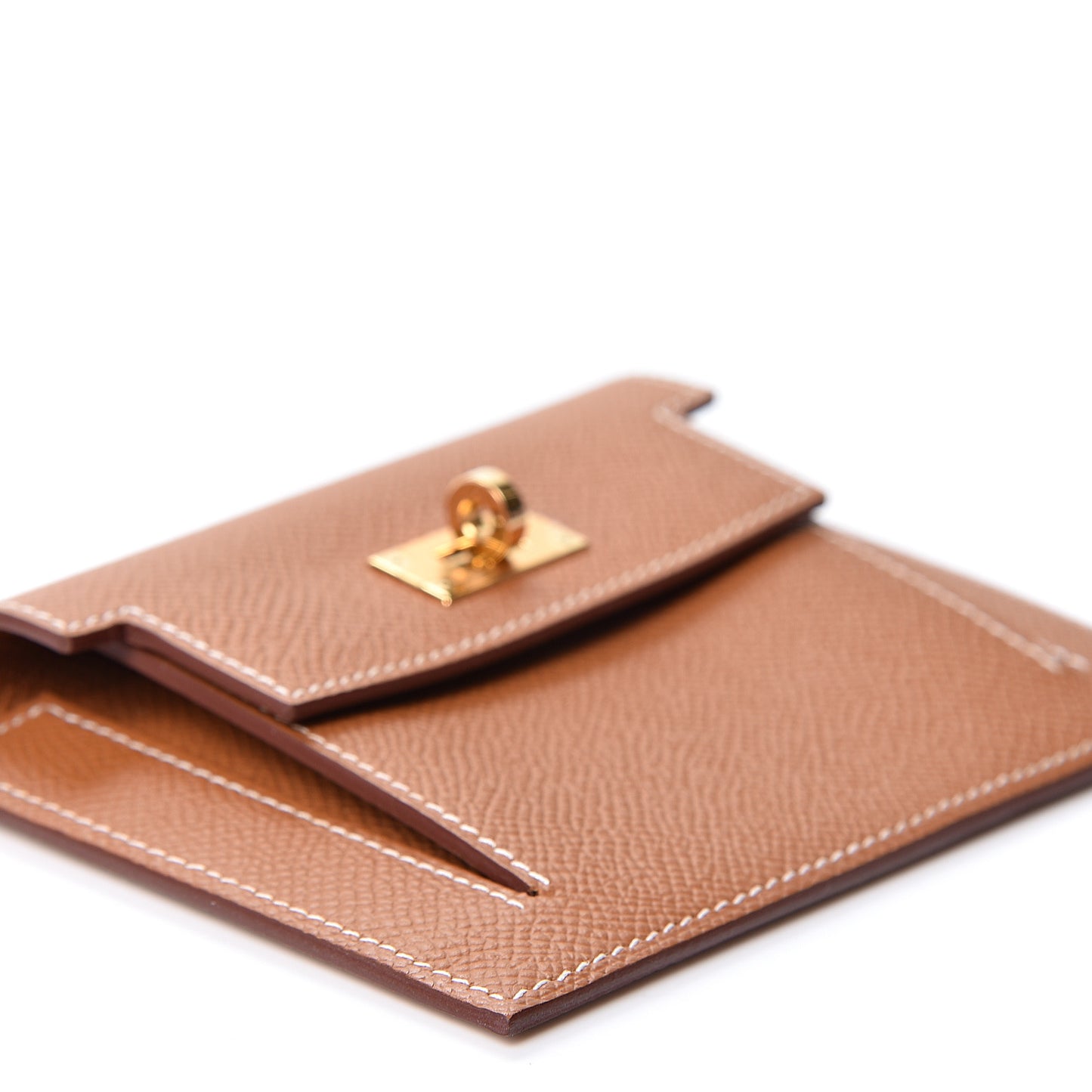 Epsom Kelly Pocket Compact Wallet Gold