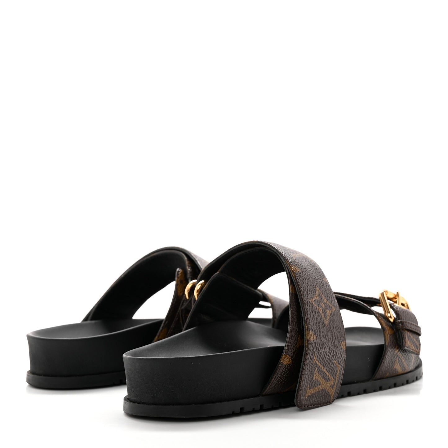Bom Dia Flat Mule Sandals 36 Black