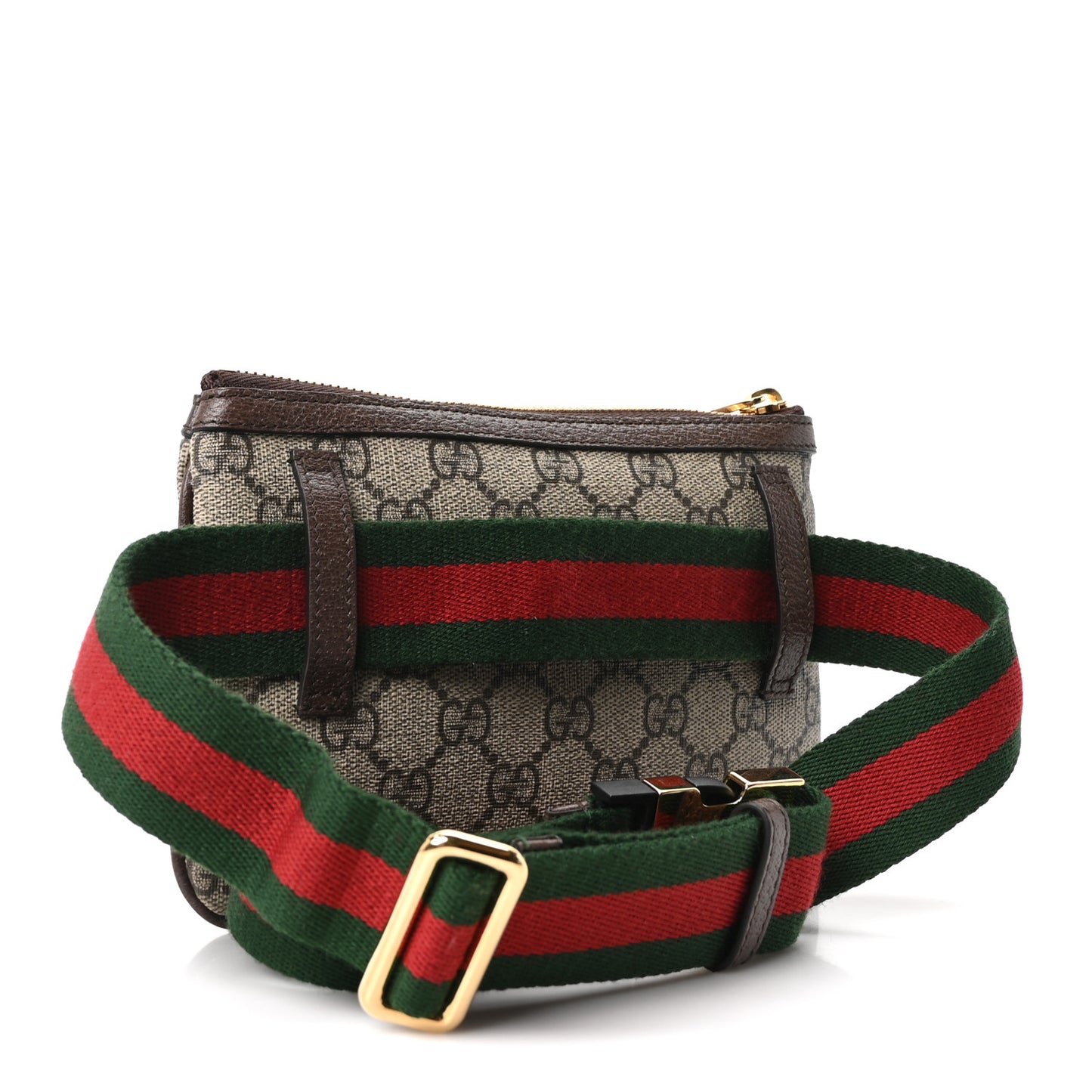 GG Supreme Monogram Web Ophidia Utility Belt Bag  85 34 Beige Ebony New Acero