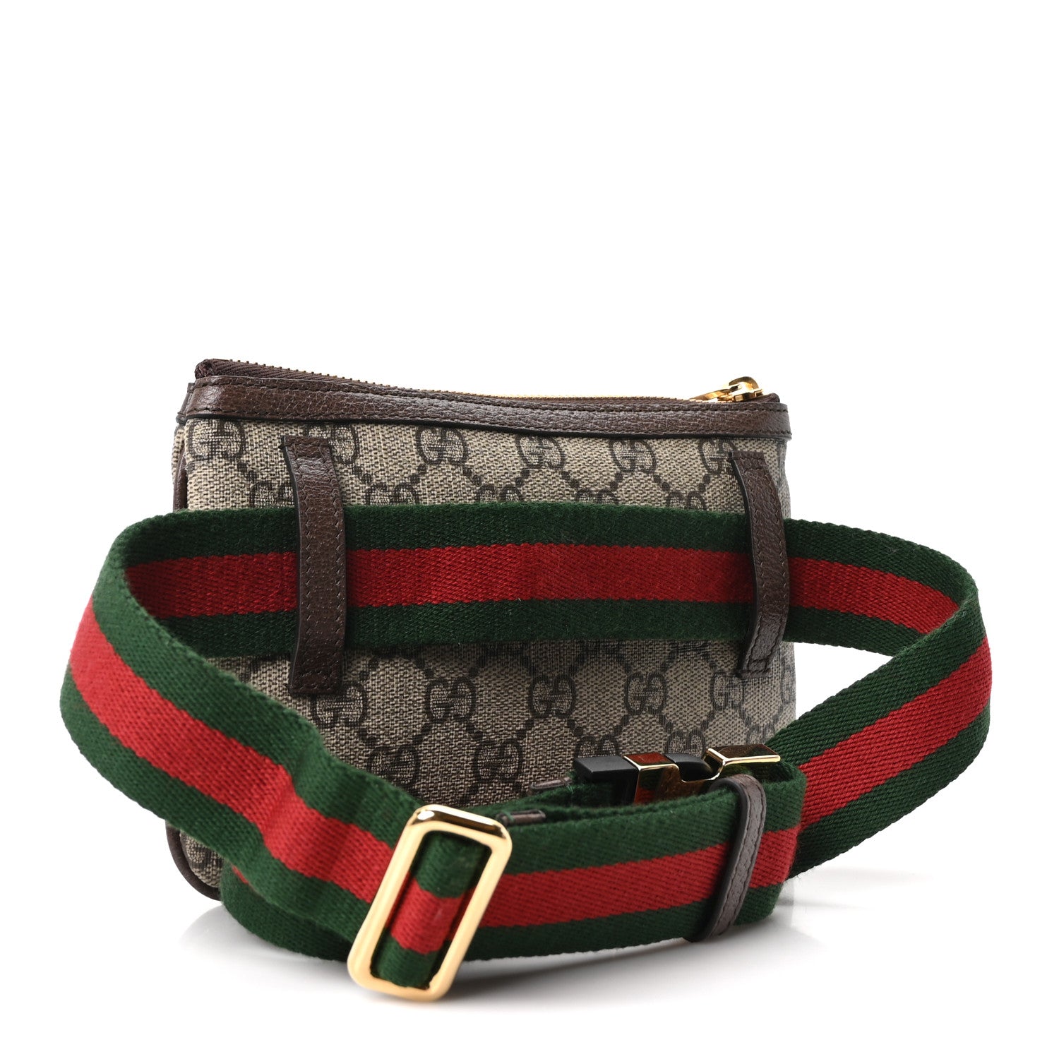 Gucci GG Supreme Monogram Web Ophidia Utility Belt Bag  85 34 Beige Ebony New Acero 3 of 10