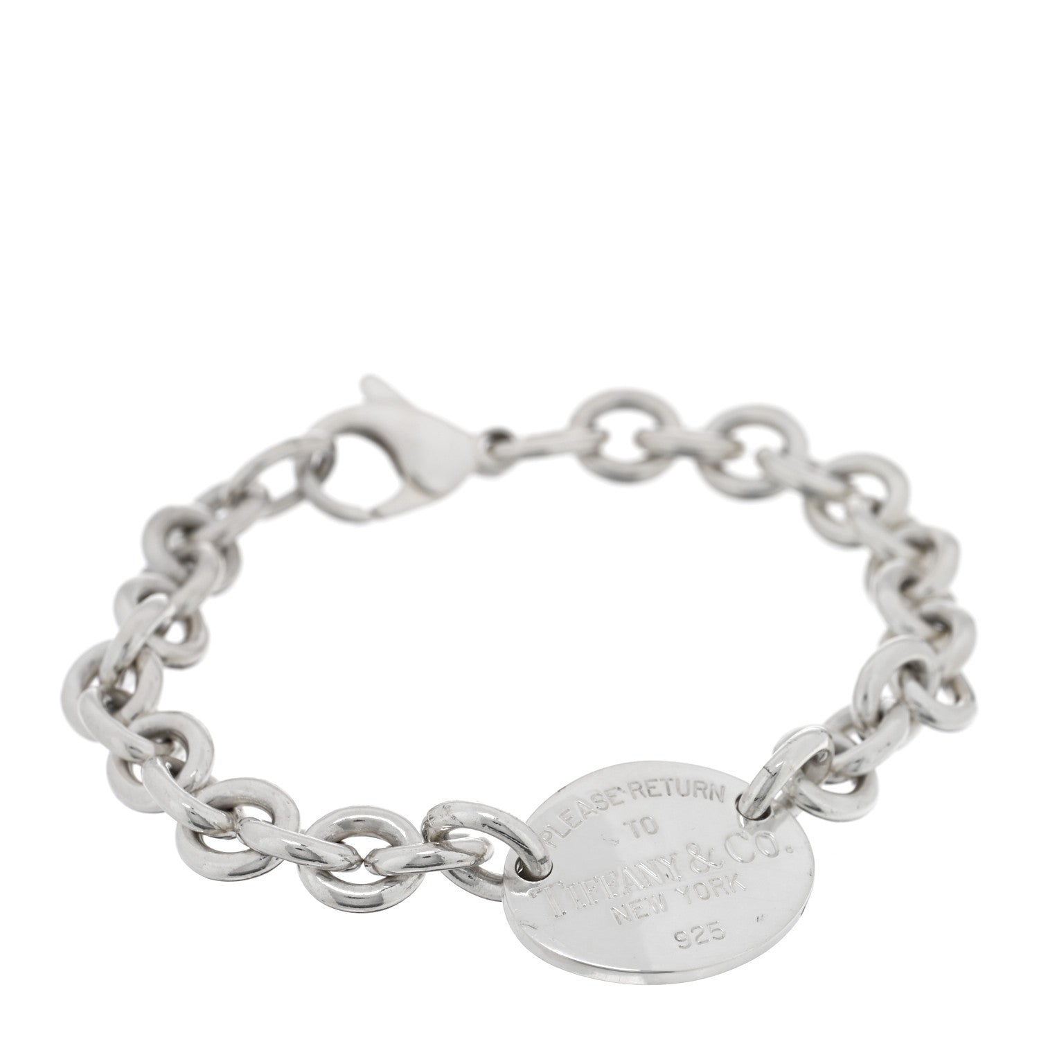 Tiffany Sterling Silver Return to Tiffany Oval Tag Bracelet 1 of 3