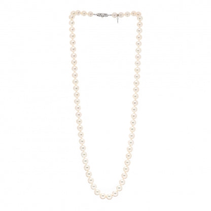 Mikimoto 18K White Gold Akoya Pearl 8.5-9mm Strand Necklace 26" 3 of 5