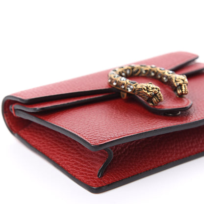Gucci Calfskin Super Mini Dionysus Shoulder Bag Hibiscus Red 7 of 10