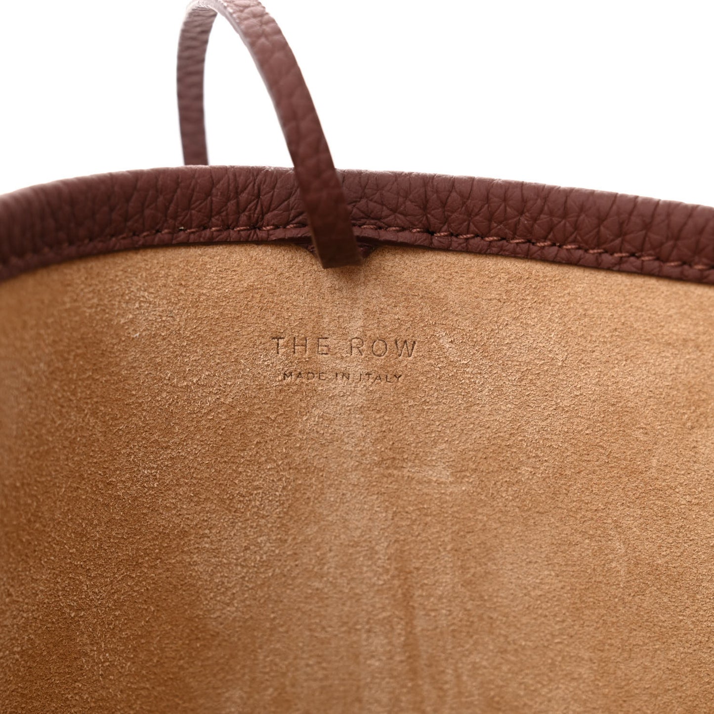 Grained Calfskin Small N/S Park Tote Cognac