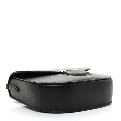 Celine Shiny Textured Calfskin Small Trotteur Black 4 of 8