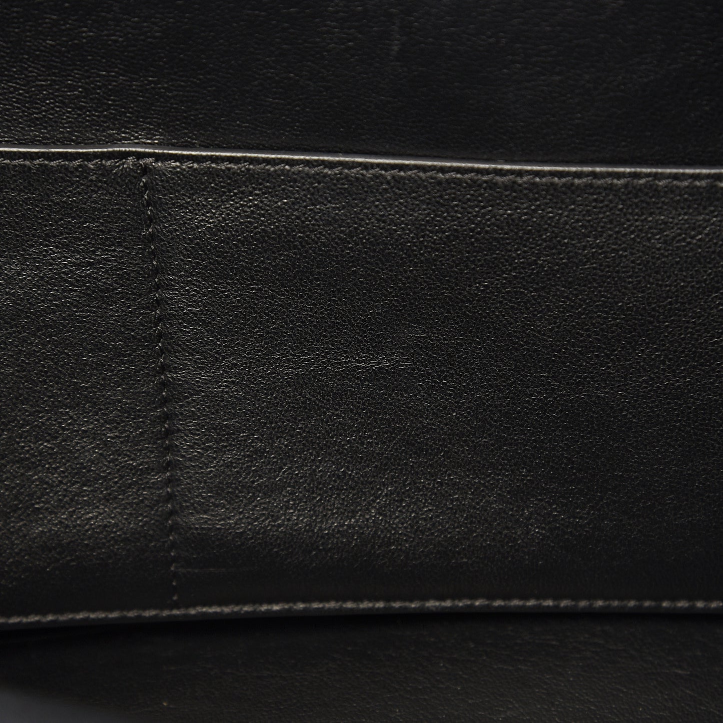Smooth Calfskin Medium Tri-Color Trapeze Black