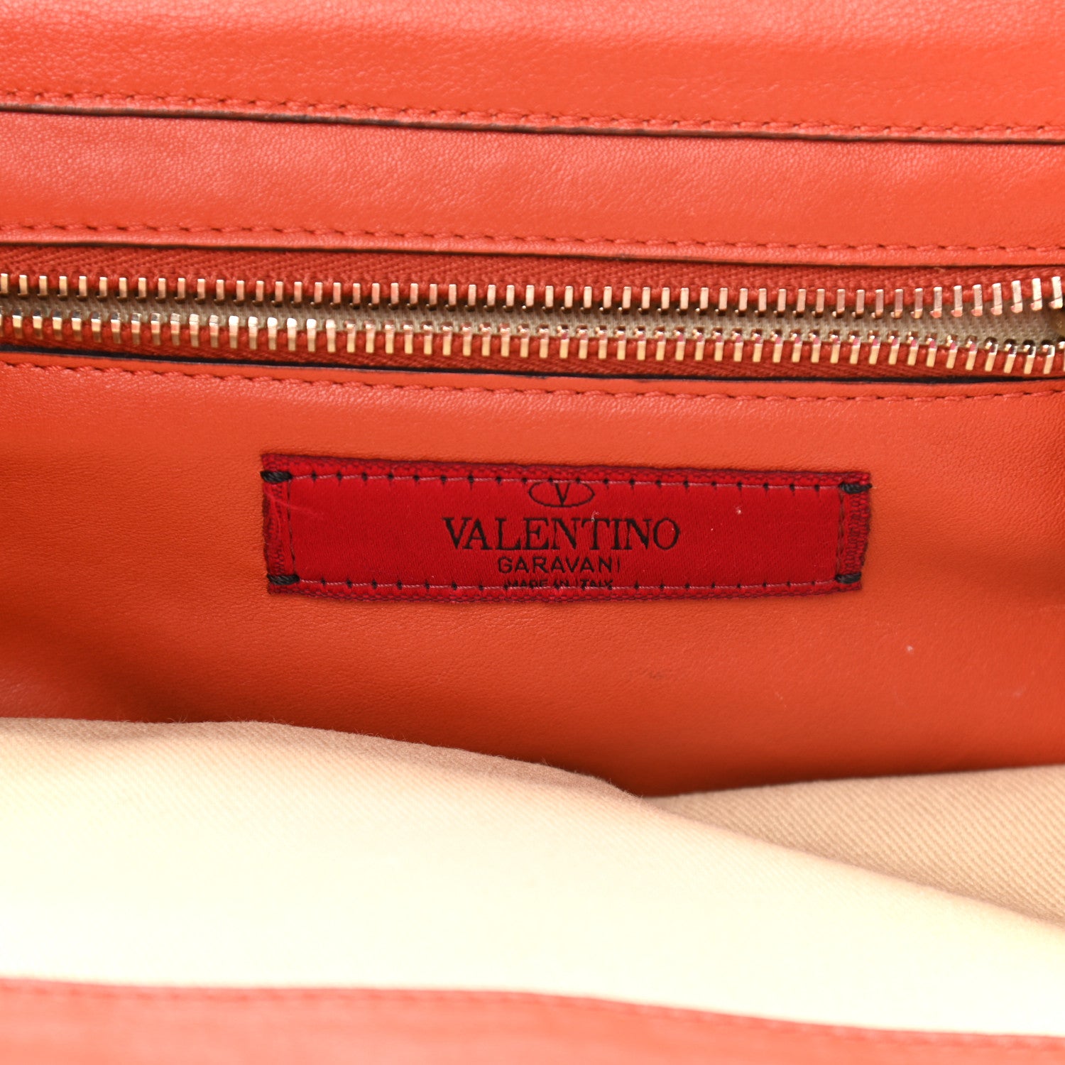 Valentino Garavani Vitello Small Rockstud Tote English Red 5 of 9