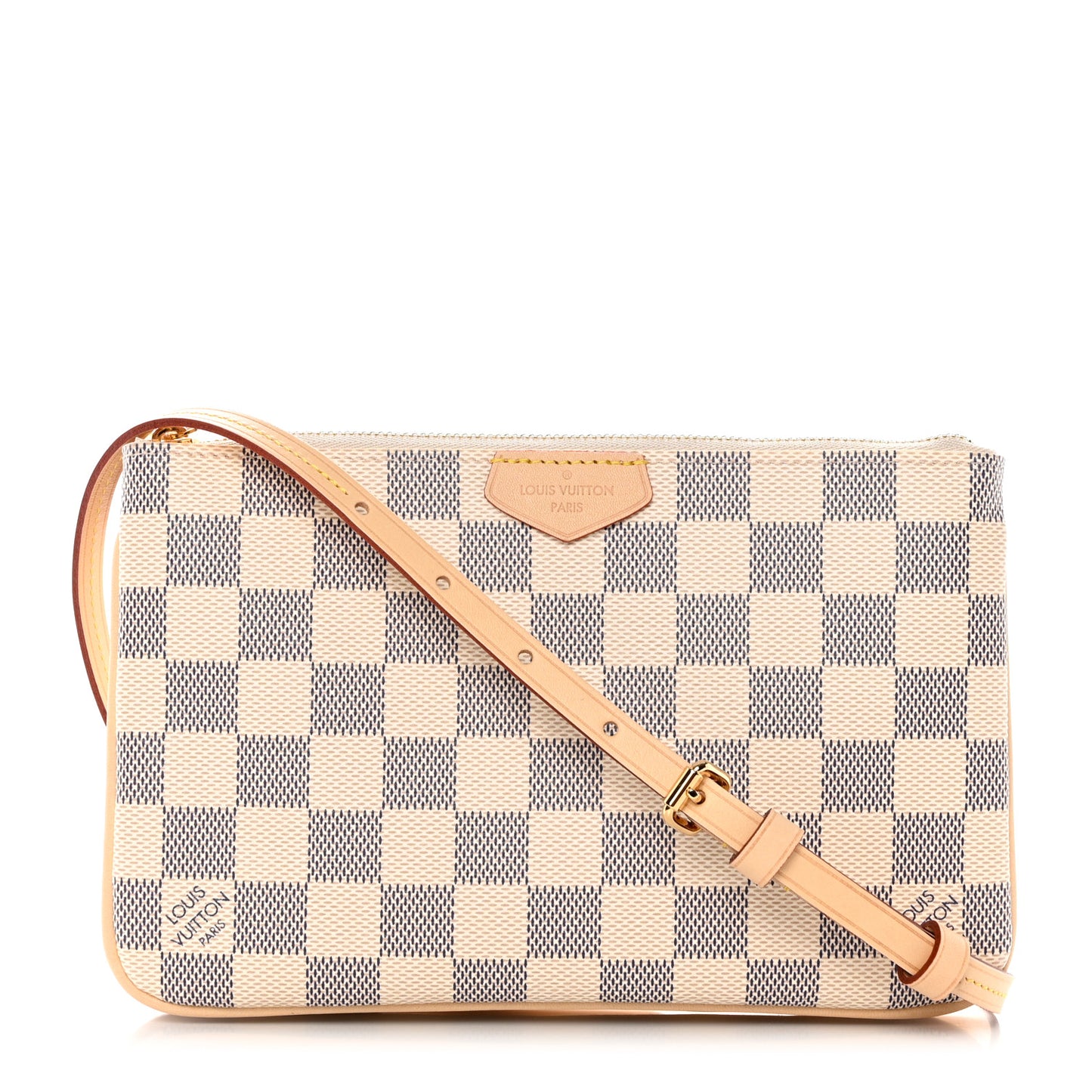 Damier Azur Double Zip Pochette