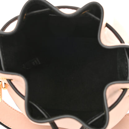 Fendi Vitello Fluffy Grace F is Fendi Logo Embossed Mini Mon Tresor Bucket Bag Rosa Quarzo Black 5 of 9