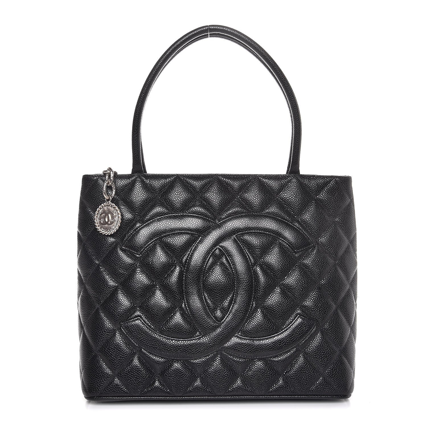 Chanel Caviar Quilted Medallion Tote Black 1 of 8