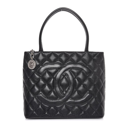 Chanel Caviar Quilted Medallion Tote Black 1 of 8