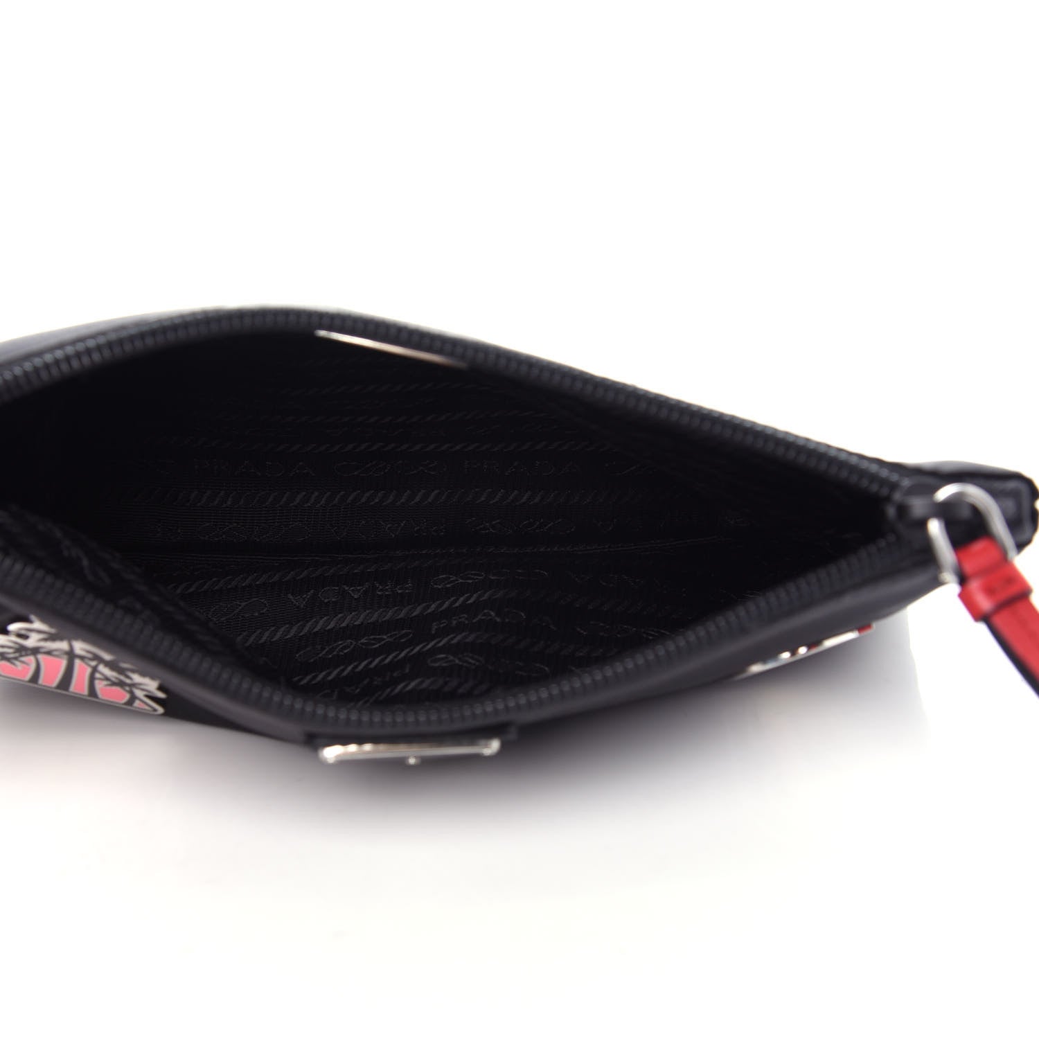 Prada Tessuto Nylon Smalto Pouch Black 5 of 7