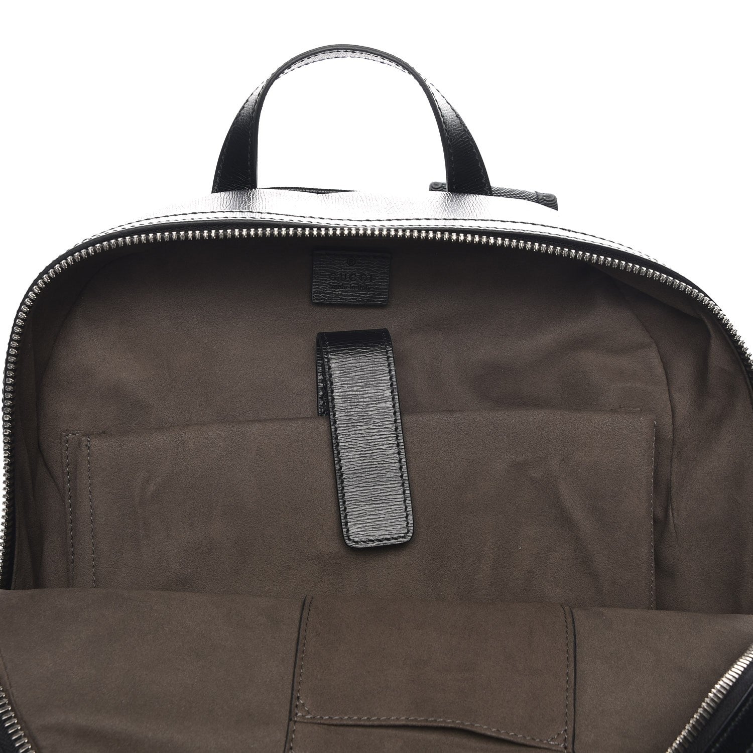 Gucci Calfskin Kingsnake Dome Backpack Black 6 of 10