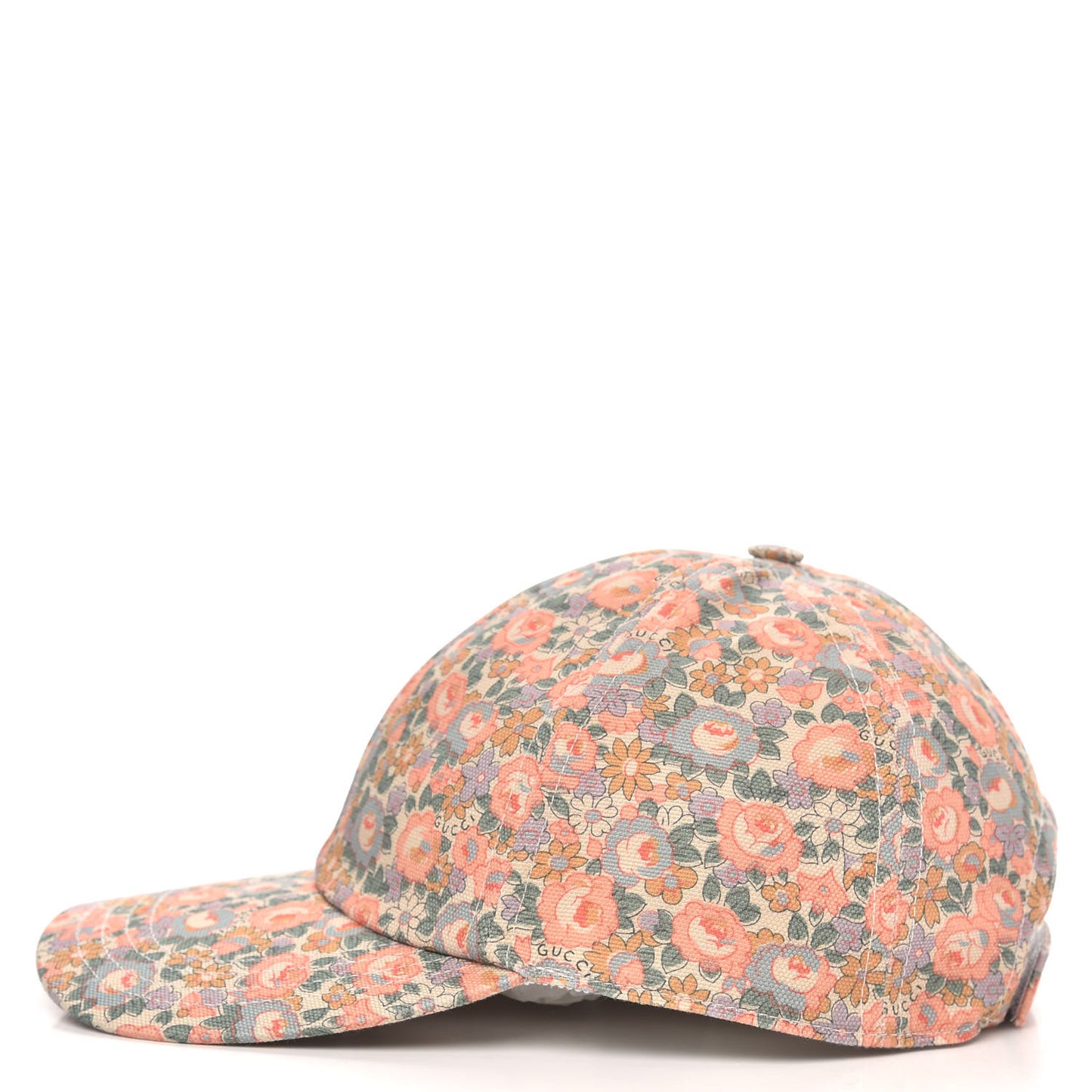 X LIBERTY OF LONDON Canvas Infinity Abbey Baseball Hat Perfect Pink Ivory