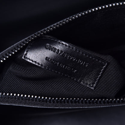 Saint Laurent Grained Calfskin Small Sac De Jour Dove Porcellana Black 8 of 12