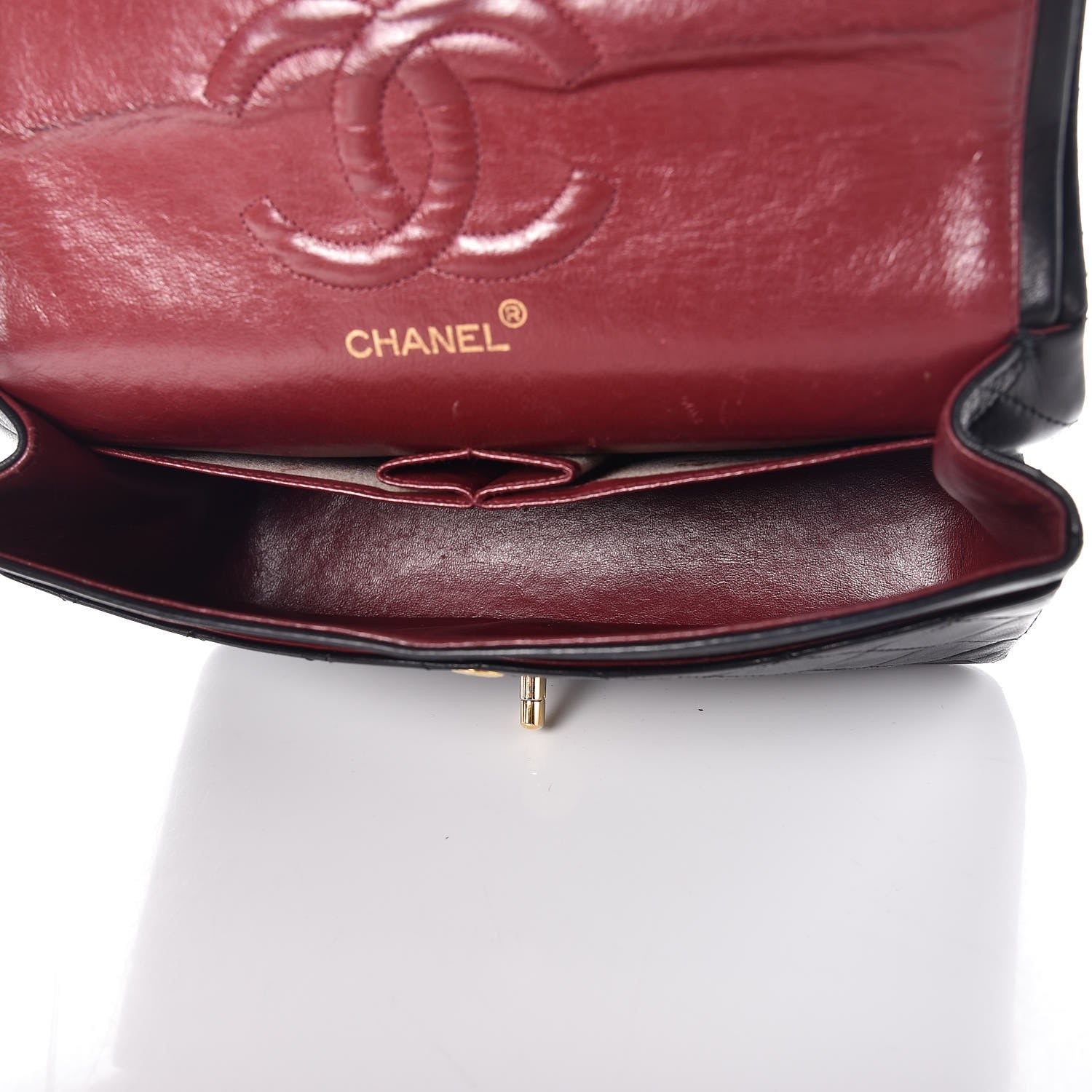 Chanel Lambskin Quilted Medium Double Flap Black 6 of 11