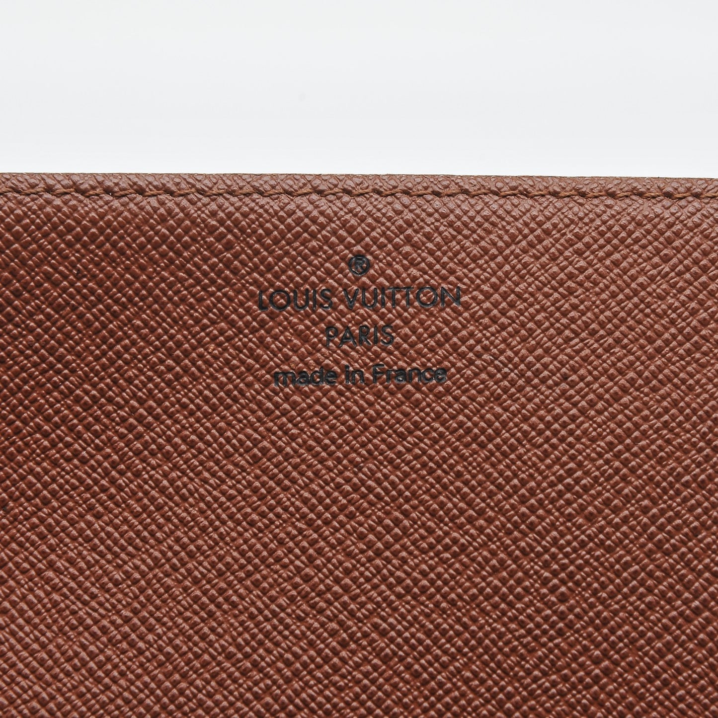 Monogram Simple Checkbook Holder Wallet Cover