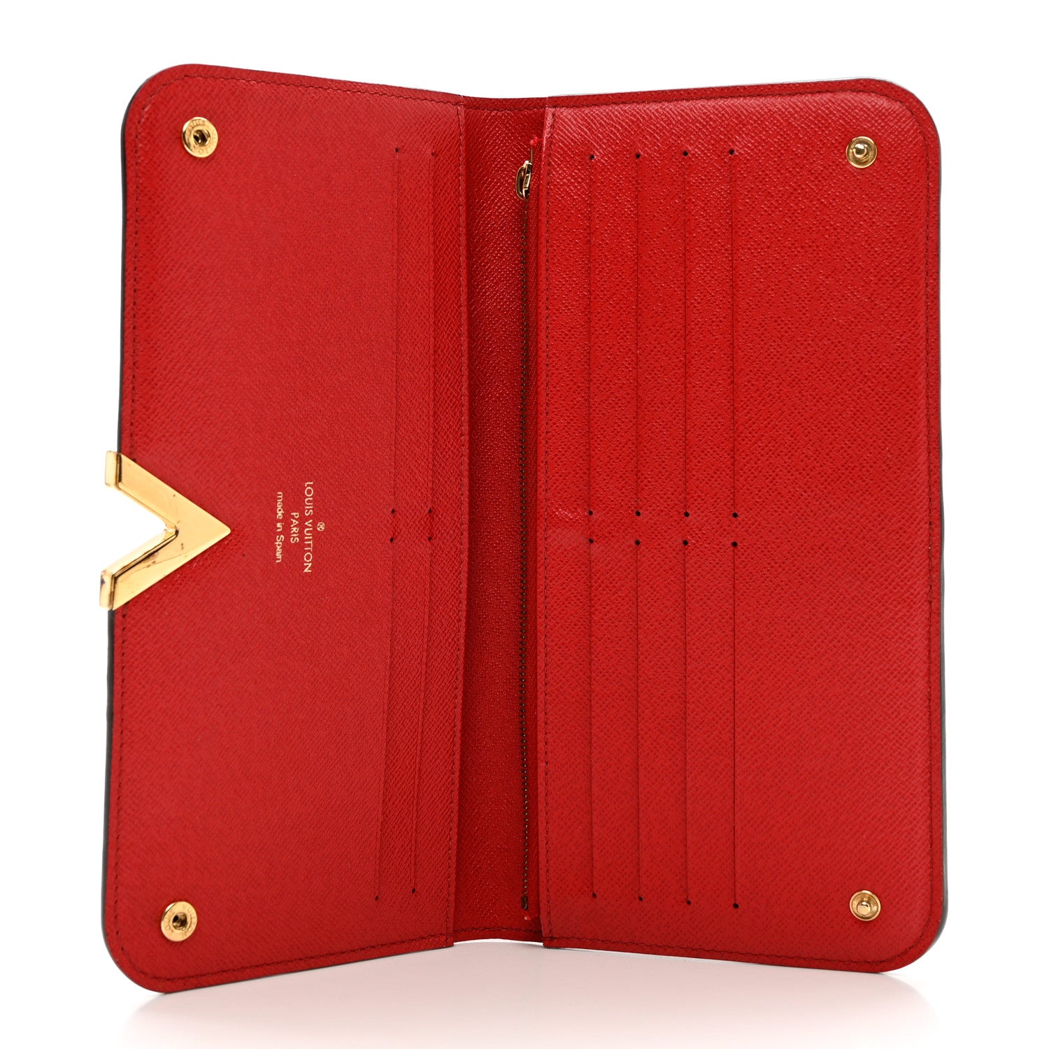 Louis Vuitton Monogram Calfskin Kimono Wallet Cherry 4 of 7