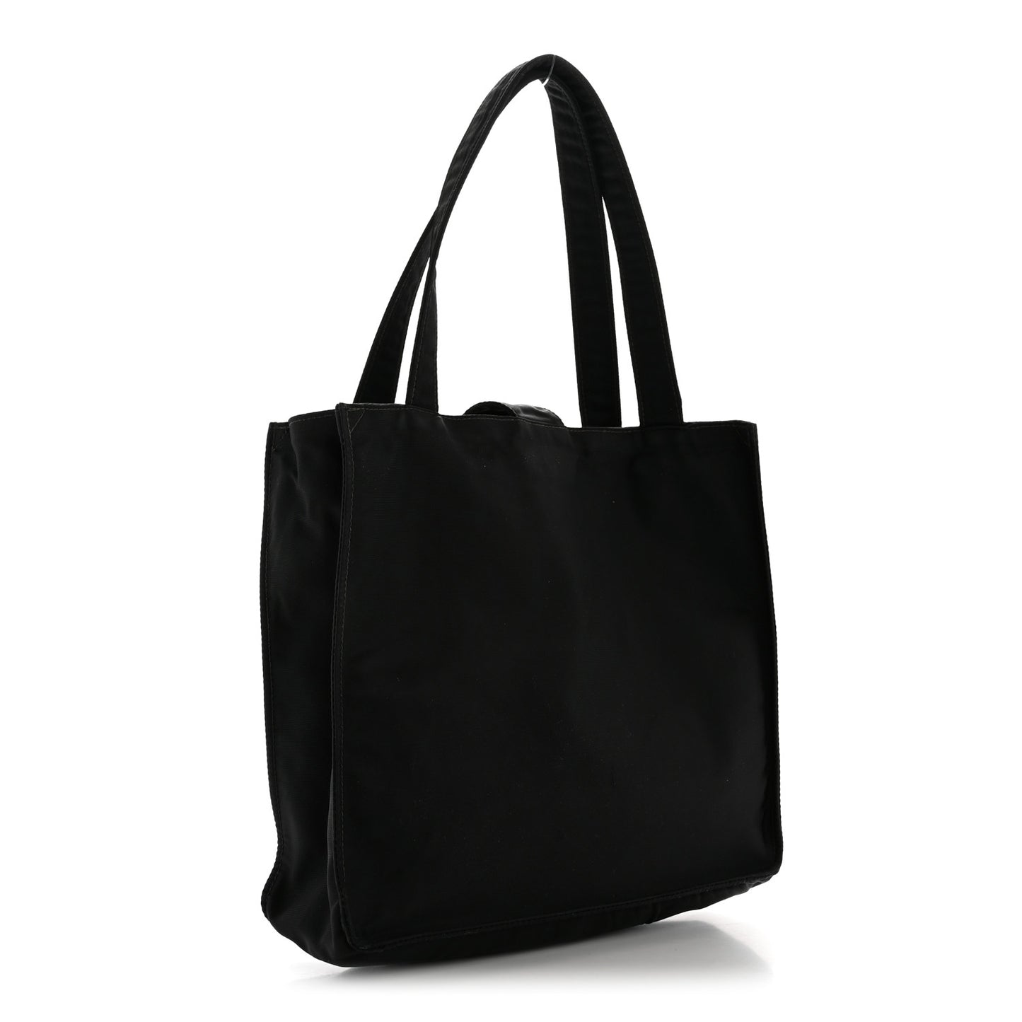 Nylon Button CC Tote Black
