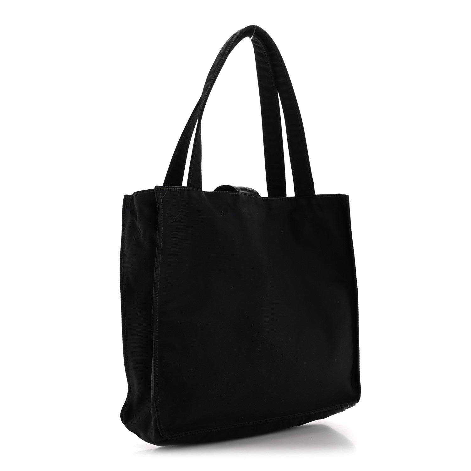 Chanel Nylon Button CC Tote Black 3 of 15