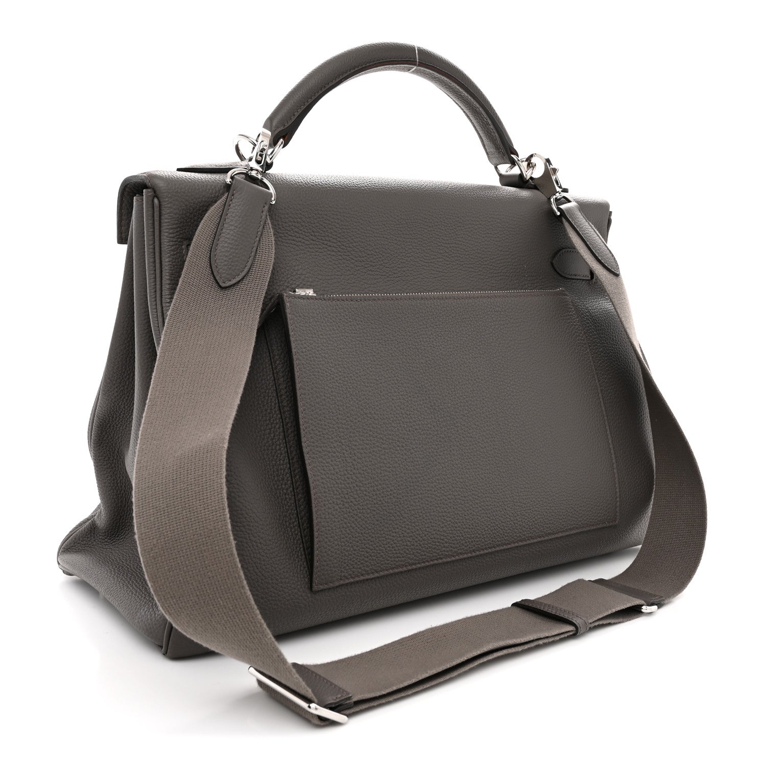 Hermes Togo Maxi Kelly Retourne 42 Etain 2 of 13
