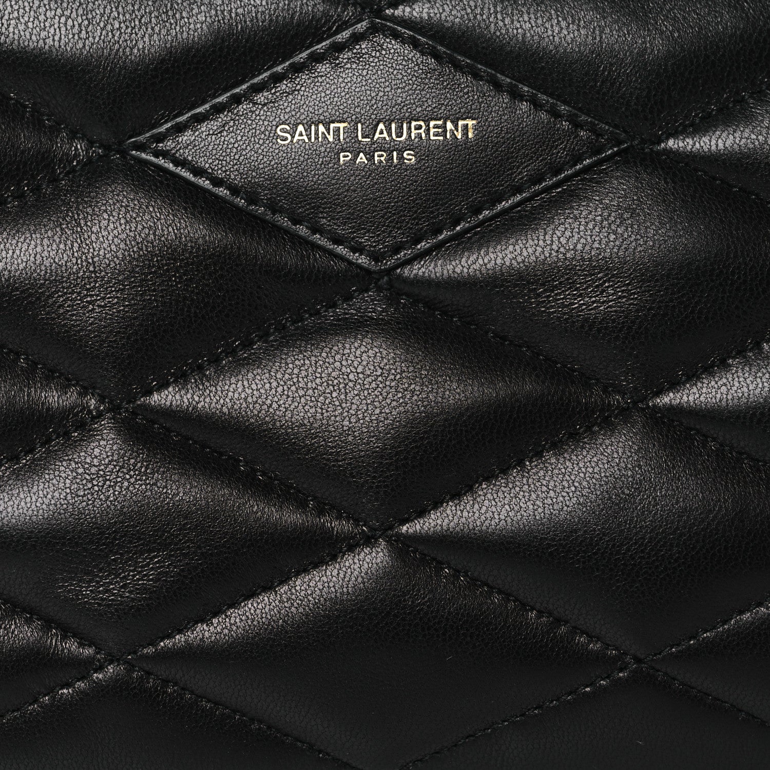 Saint Laurent Lambskin Quilted Gaby Zipped Shoulder Bag Black 8 of 12