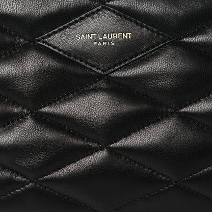 Saint Laurent Lambskin Quilted Gaby Zipped Shoulder Bag Black 8 of 12