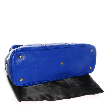 Saint Laurent Calfskin Large Muse Blue 4 of 10