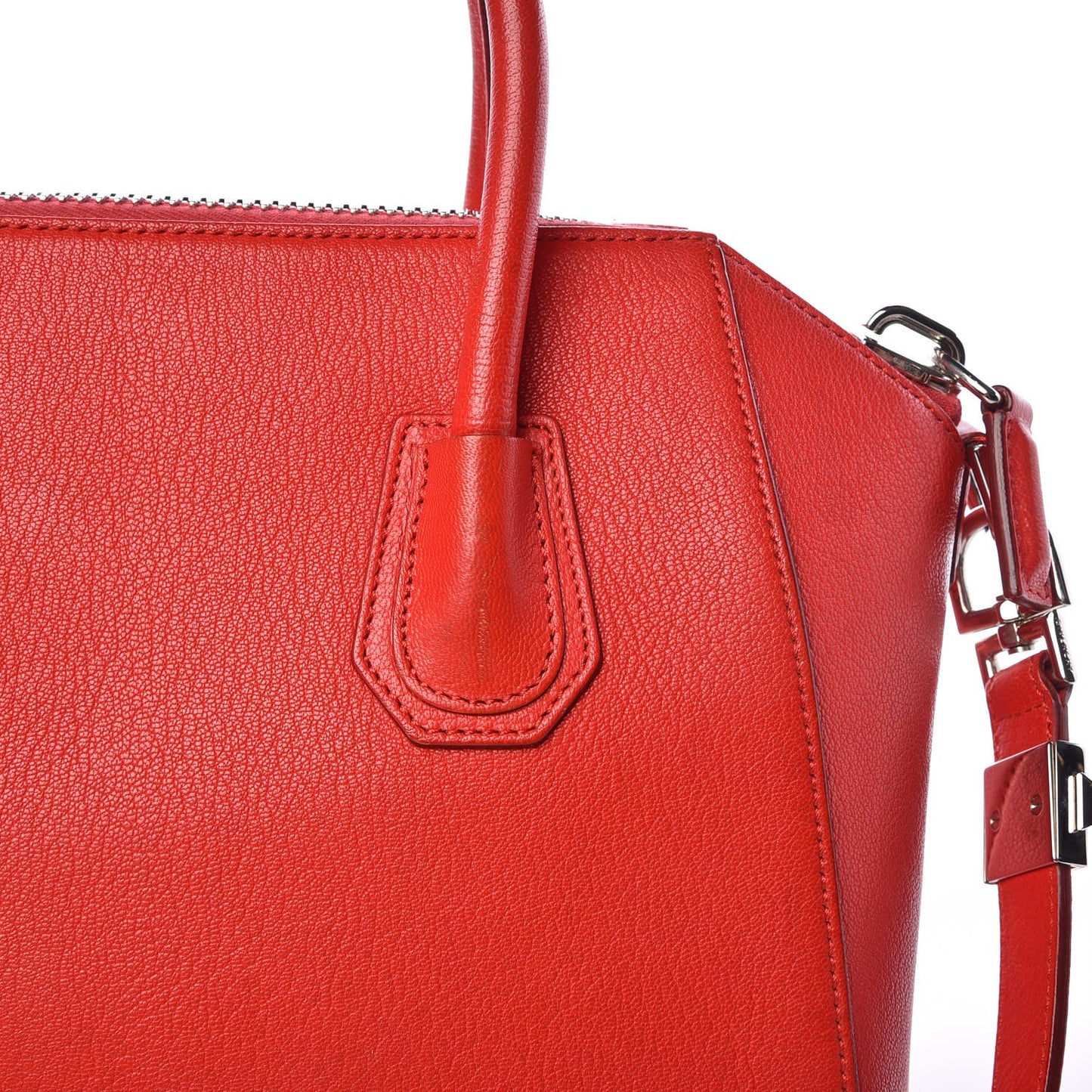 Sugar Goatskin Small Antigona Red