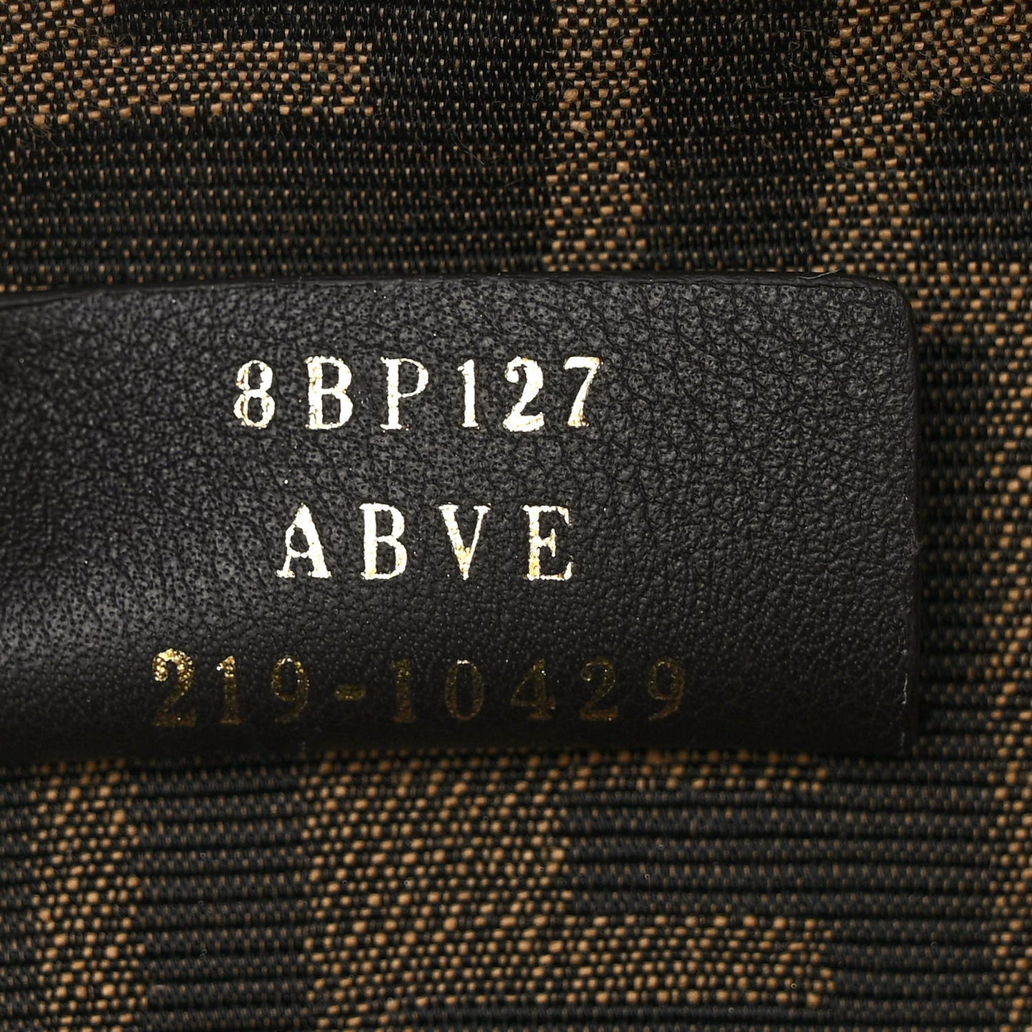 Shiny Nappa Medium Fendi First Black
