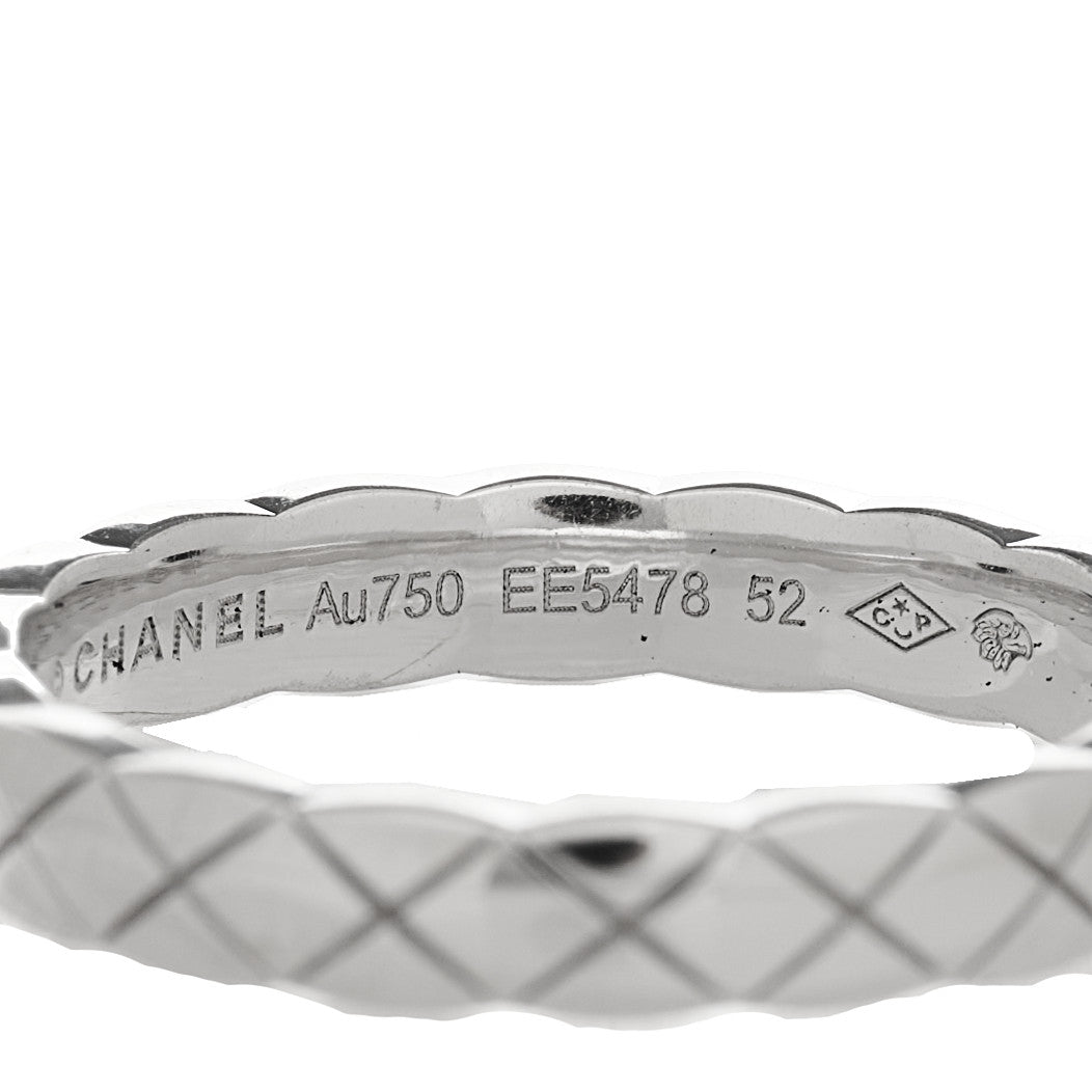 18K White Gold Mini Coco Crush Ring 52 6