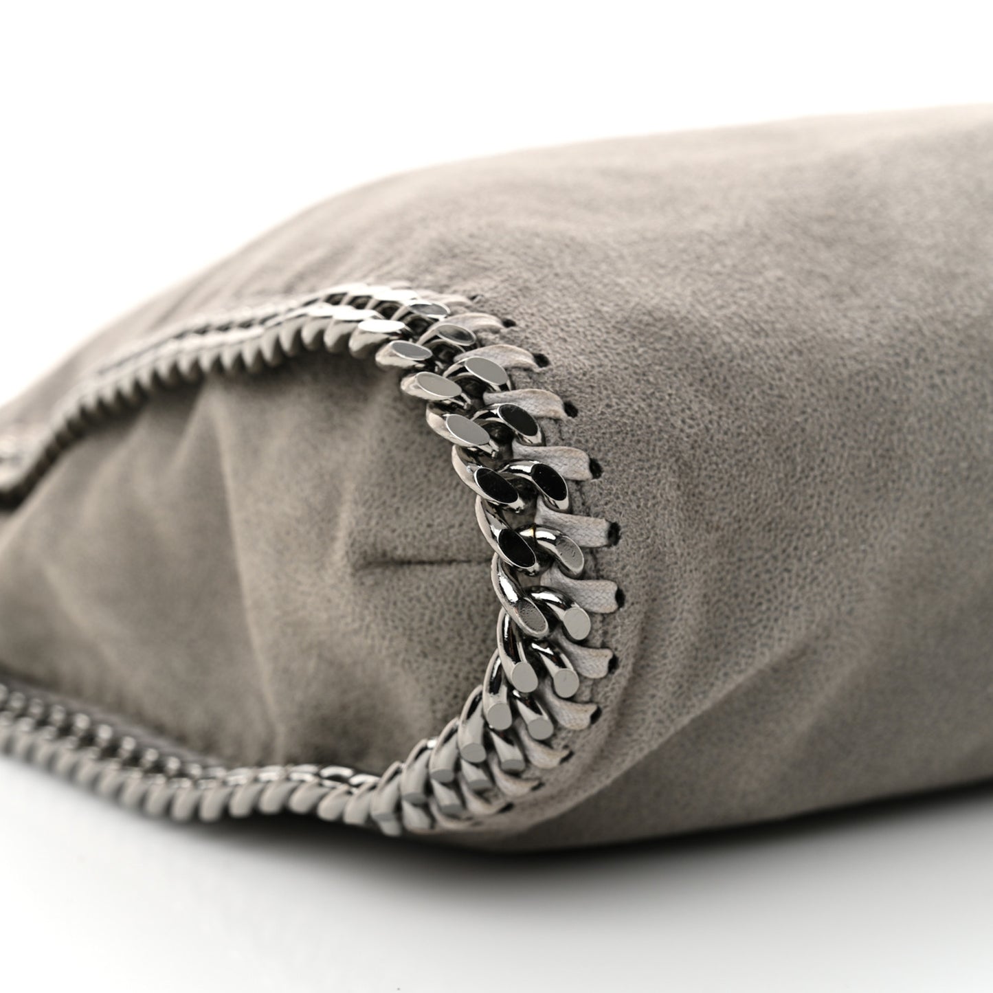 Shaggy Deer Falabella Fold Over Tote Grey