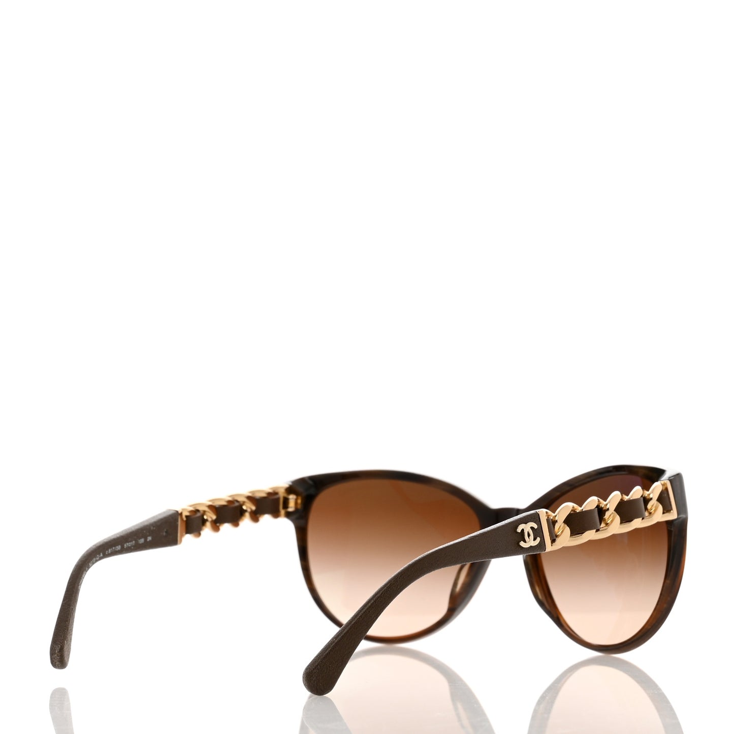 Acetate CC Chain Sunglasses 5215Q Brown