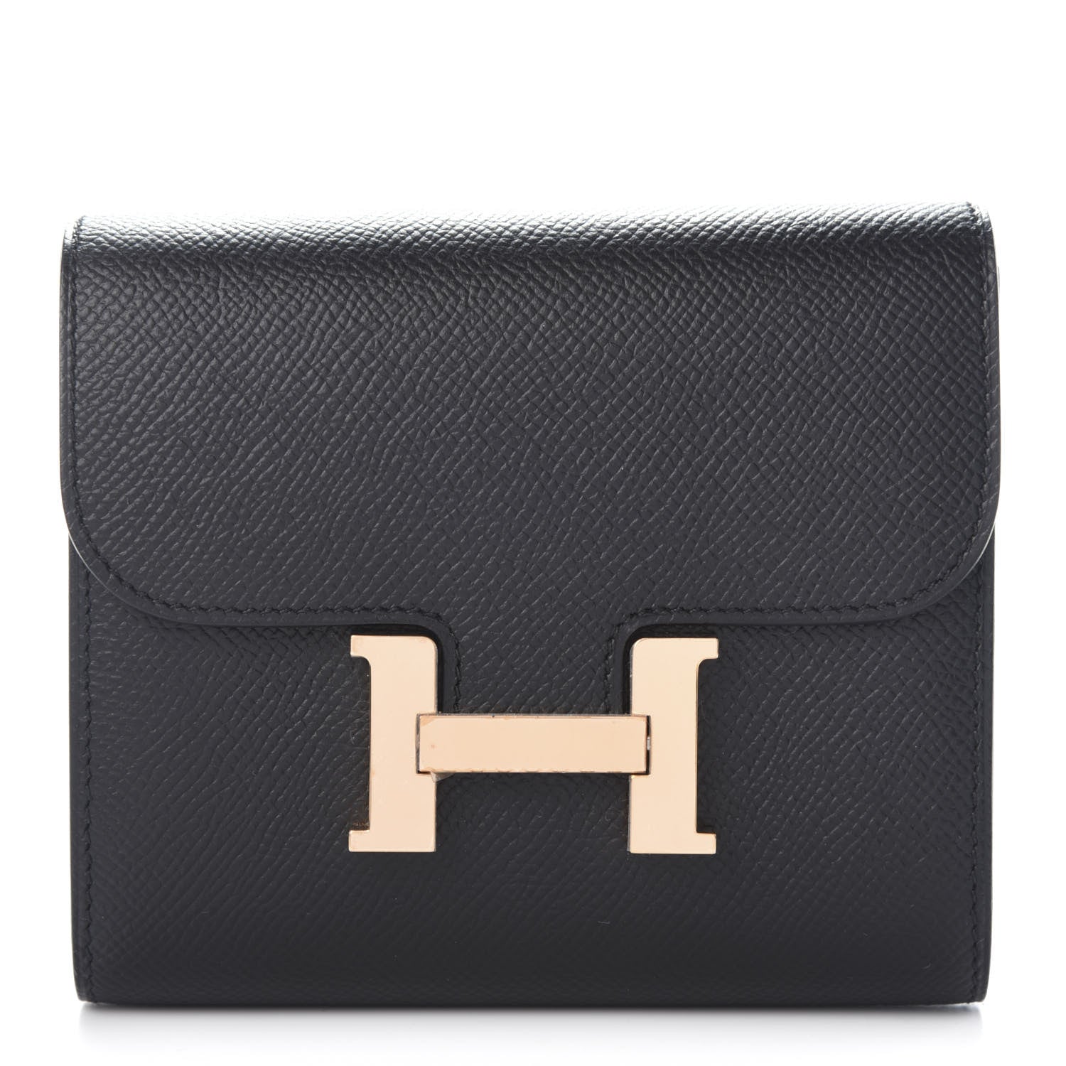 Hermes Epsom Constance Short Wallet Black 1 of 6