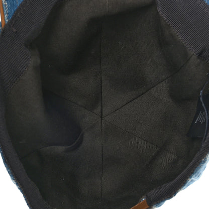 Gucci Denim GG Monogram Baseball Hat M Blue Tea Cuir 6 of 8