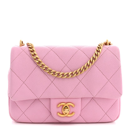 Chanel Caviar Quilted Mini Rectangular Sweetheart Flap Lilac 1 of 11