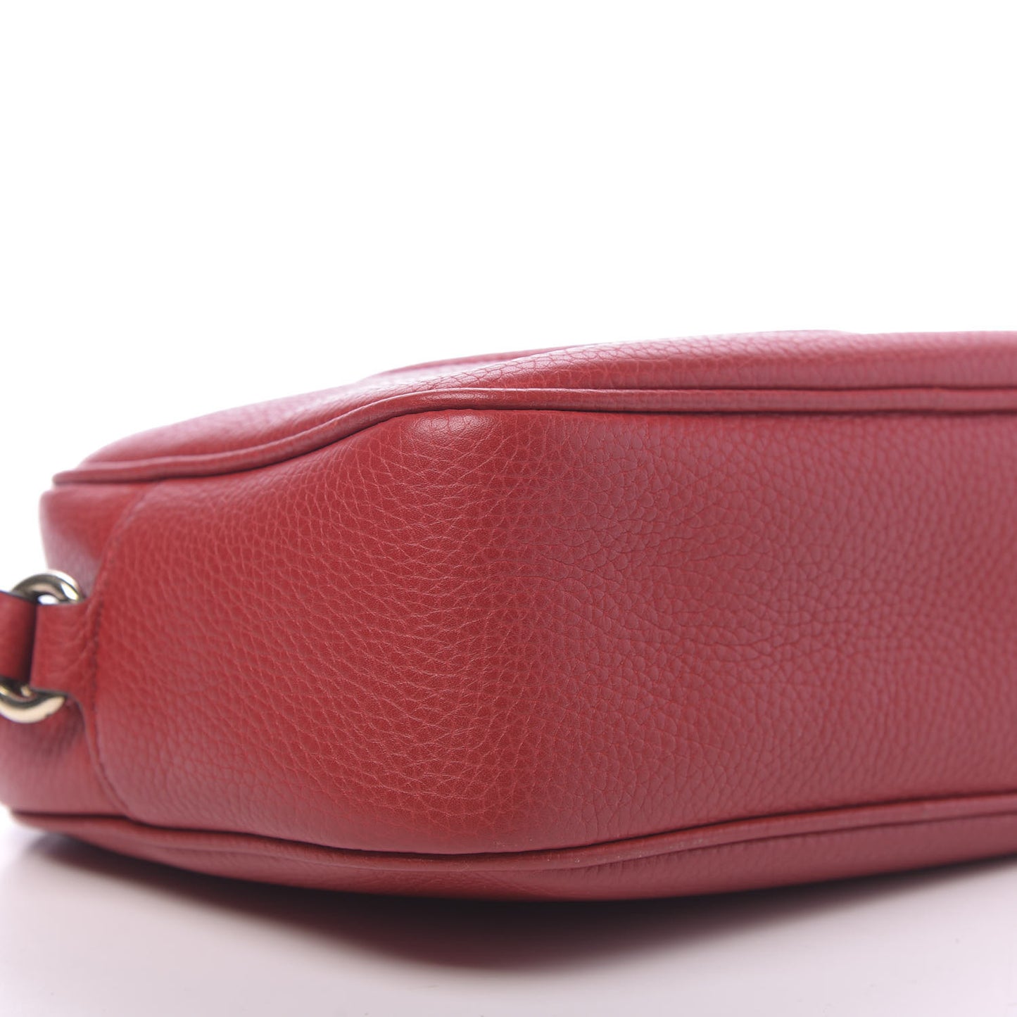 Pebbled Calfskin Small Soho Disco Bag Tabasco Red