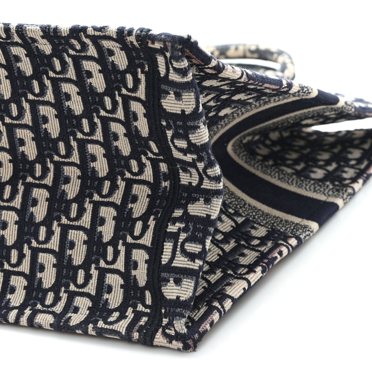 Oblique Large Book Tote Blue Multicolor