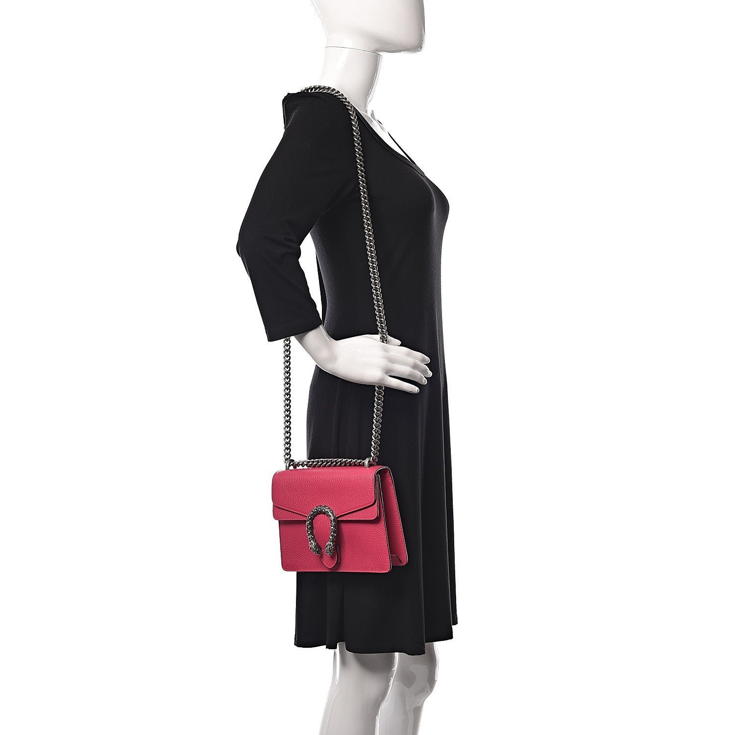 Gucci Calfskin Mini Dionysus Shoulder Bag Box Pink 2 of 11