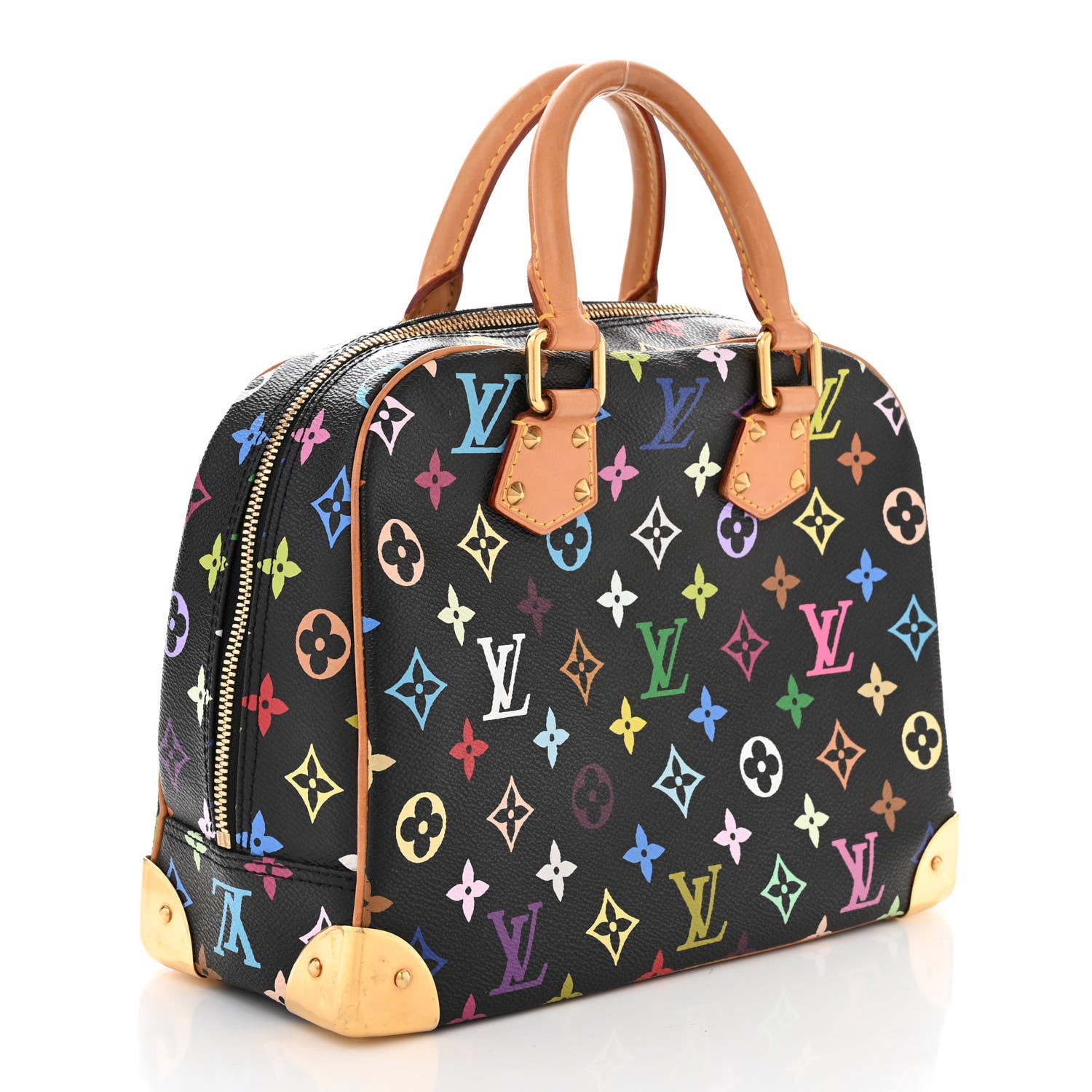 Louis Vuitton Monogram Multicolor Trouville Black 3 of 9