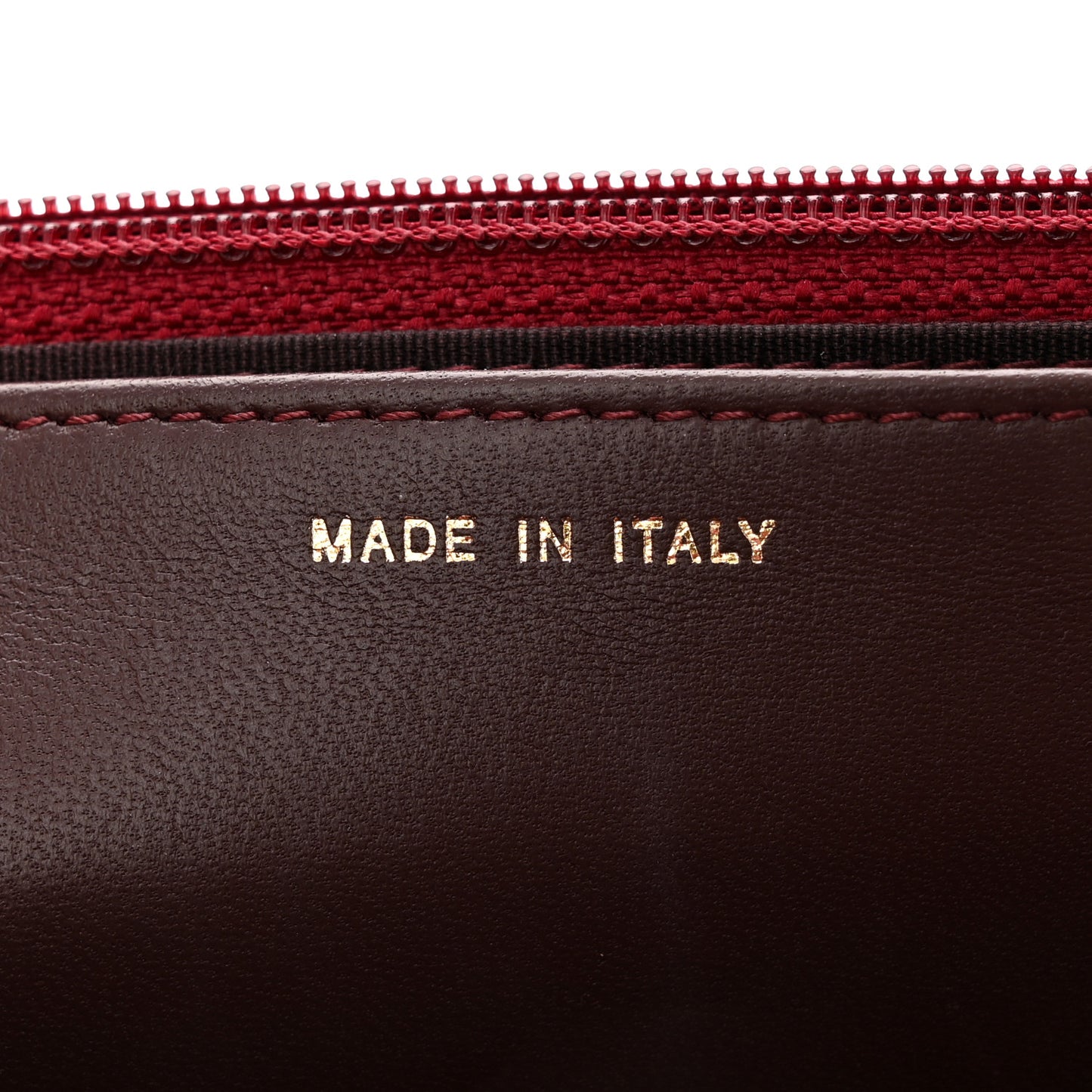 Lambskin Quilted Trendy CC Wallet On Chain WOC Red