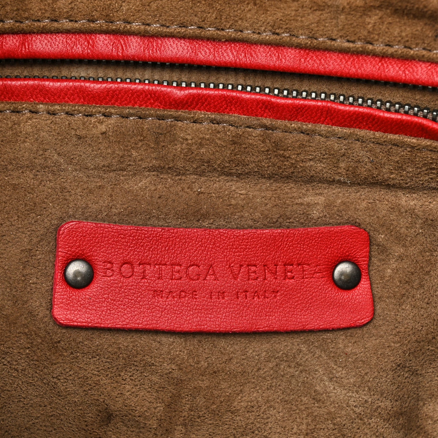 Nappa Intrecciato Nodini Crossbody Messenger Red
