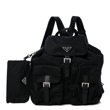 Prada Re-Nylon Saffiano Medium Backpack Black 1 of 9