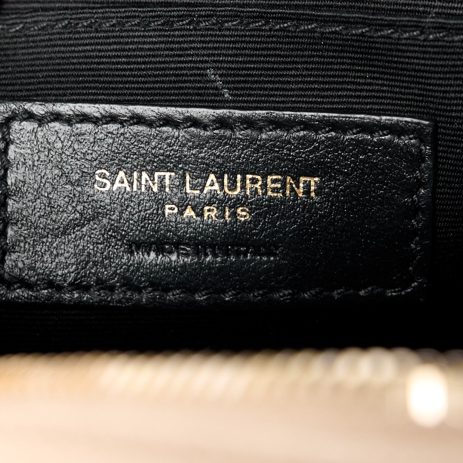 Saint Laurent SAINT LAURENT Grain De Poudre Matelasse Chevron Quilted Round Vinyle Camera Bag Dark Beige 6 of 11