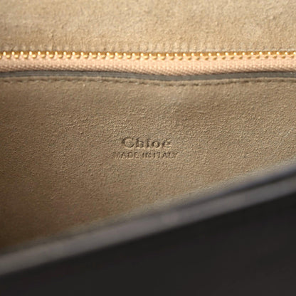 Chloe Calfskin Suede Medium Faye Shoulder Bag Dark Purple 10 of 14