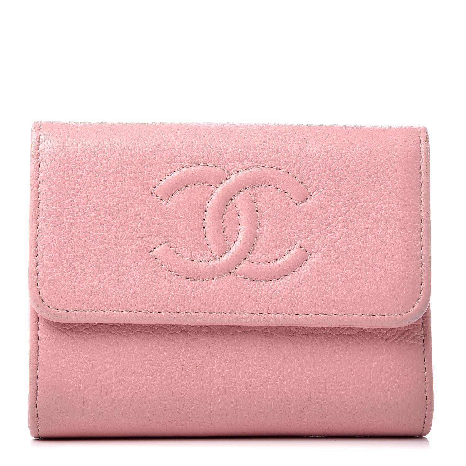 Chanel Calfskin CC Timeless Card Holder Pink 1 of 8