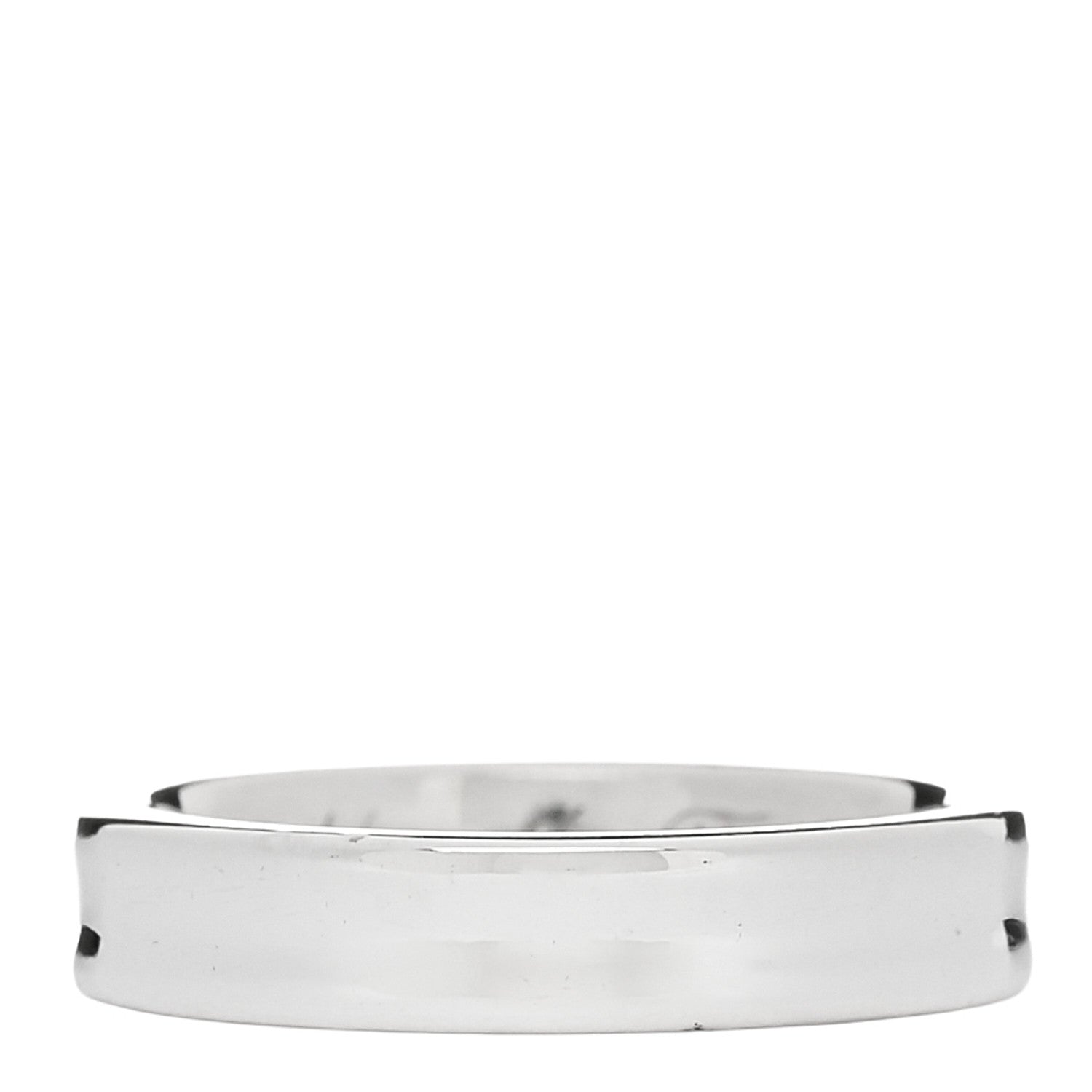 Tiffany Sterling Silver Narrow 1837 Band Ring 49 5 3 of 4