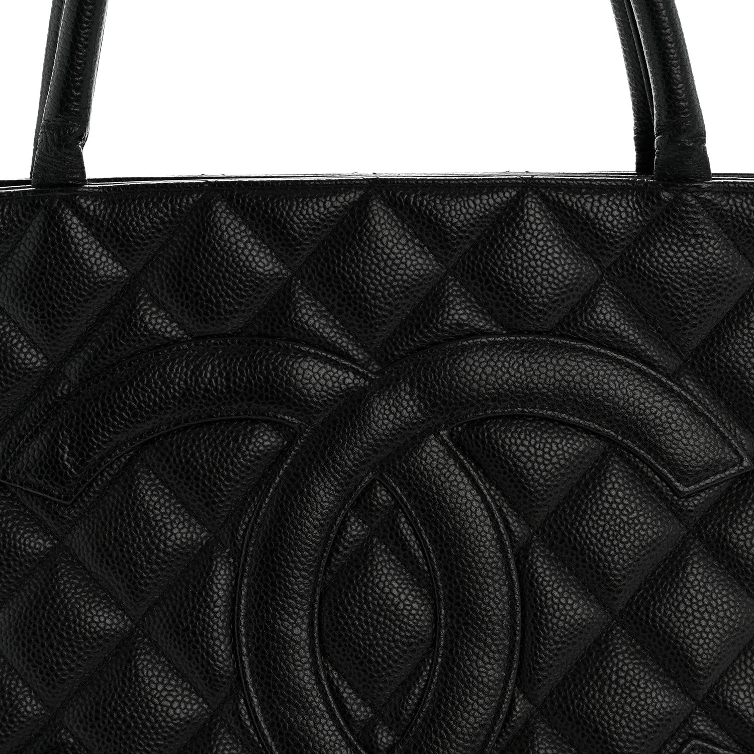 Chanel Caviar Quilted Medallion Tote Black 9 of 15