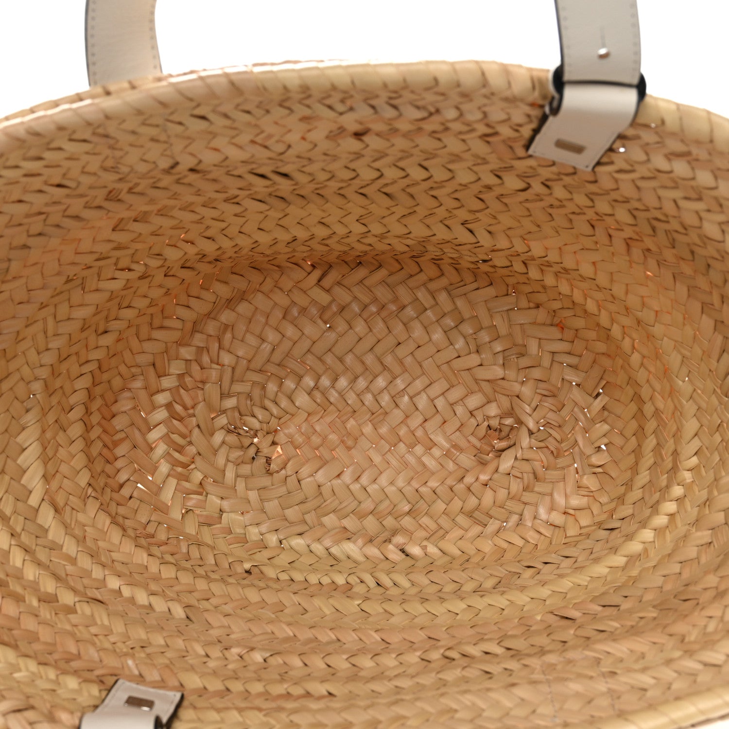 Loewe Raffia Small Basket Tote Bag Natural White 5 of 10